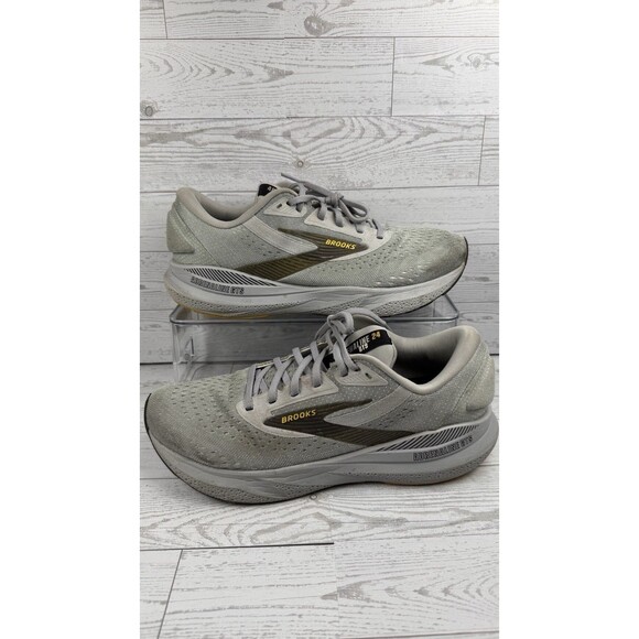 Brooks Adrenaline GTS 24 Men’s 11 2E WIDE Running Shoes Alloy/white/gold #475